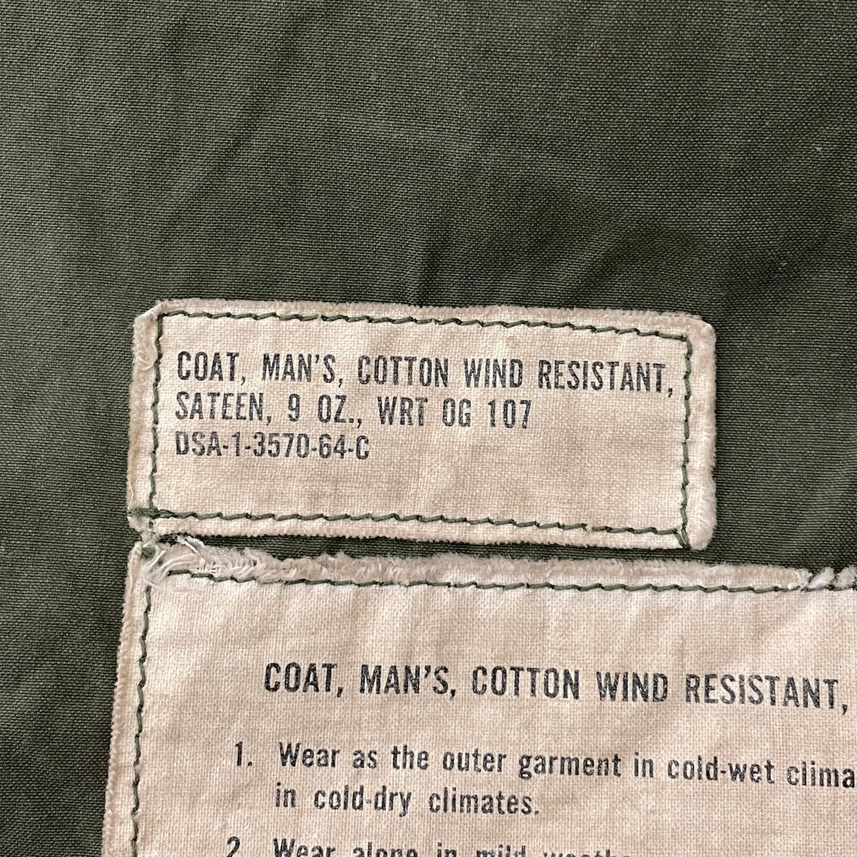 1964年製 アメリカ陸軍 U.S.ARMY OG-107 M-51 フィールドジャケット 後期最終年 XS/Rサイズ【FB-JK-ML0029C】