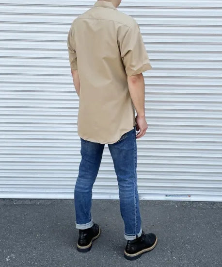 アメリカ海兵隊 USMC カーキ 半袖ドレスシャツ 新品 MC-SS-N-