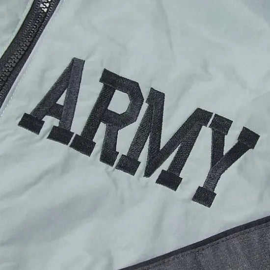 アメリカ軍 U.S.ARMY グレー 前期型 トレーニングジャケット USED A78U=