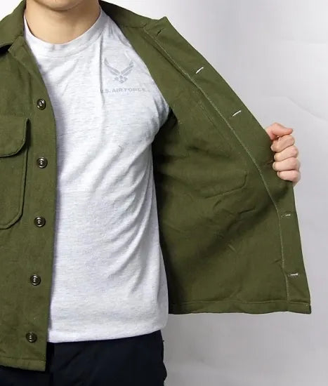 アメリカ軍 U.S.ARMY ビンテージ OG-108 ウール フィールドシャツ ワッペン付 USED A17UVW