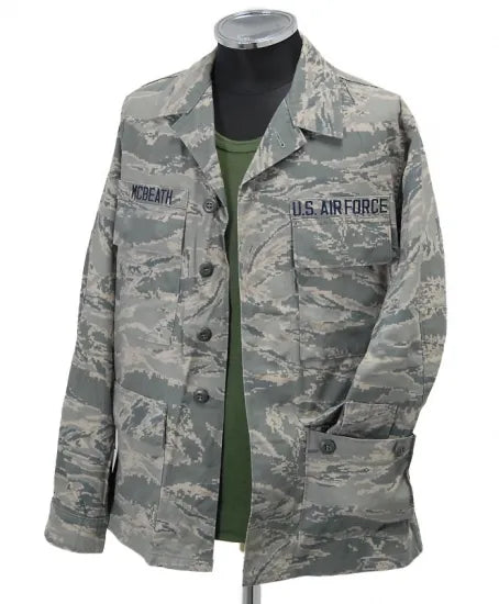 アメリカ空軍 USAF デジタルタイガーカモ ABUジャケット ワッペン付 USED =