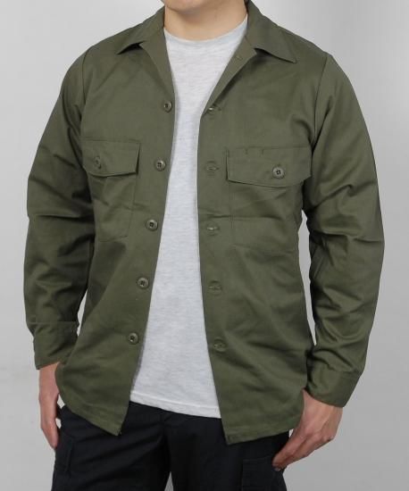 アメリカ軍 U.S.ARMY OG-507 ファティーグシャツ 新品 A14N-