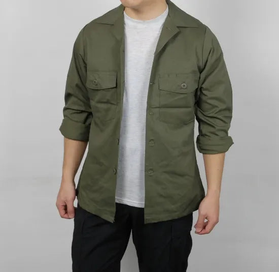 アメリカ軍 U.S.ARMY OG-507 ファティーグシャツ 新品 A14N-