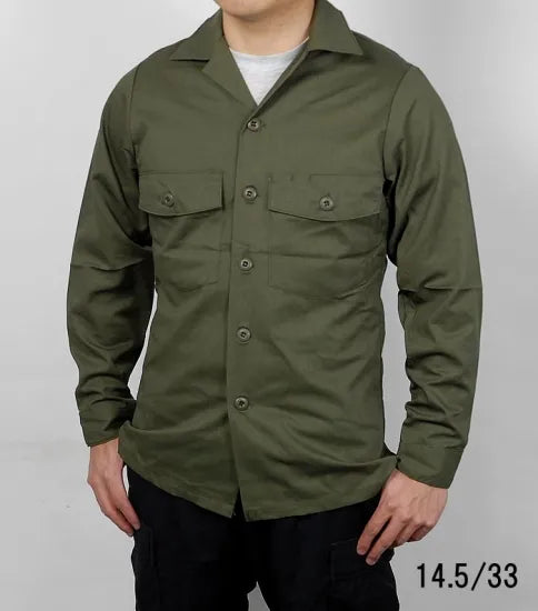 アメリカ軍 U.S.ARMY OG-507 ファティーグシャツ 新品 A14N-