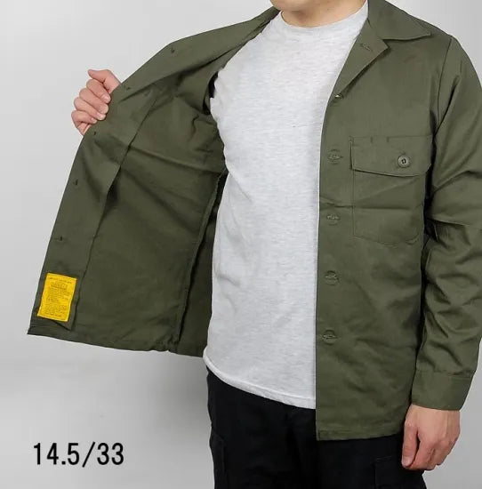 アメリカ軍 U.S.ARMY OG-507 ファティーグシャツ 新品 A14N-