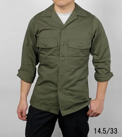 アメリカ軍 U.S.ARMY OG-507 ファティーグシャツ 新品 A14N-
