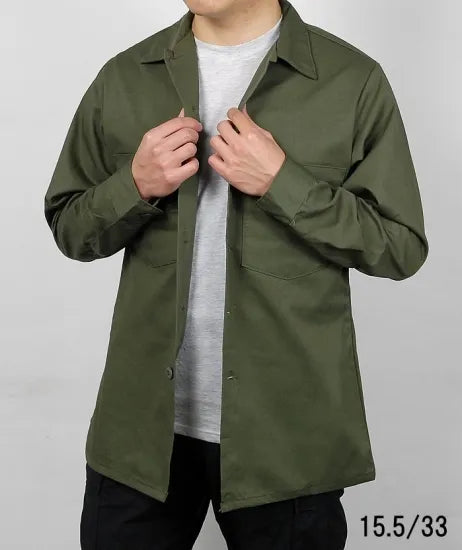 アメリカ軍 U.S.ARMY OG-507 ファティーグシャツ 新品 A14N-