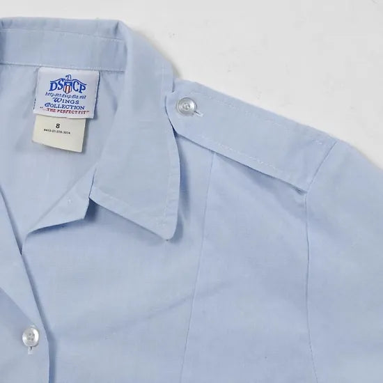 【レディース特価】アメリカ空軍 USAF レディース タックイン 半袖ドレスシャツ USED AF-SS-LU-