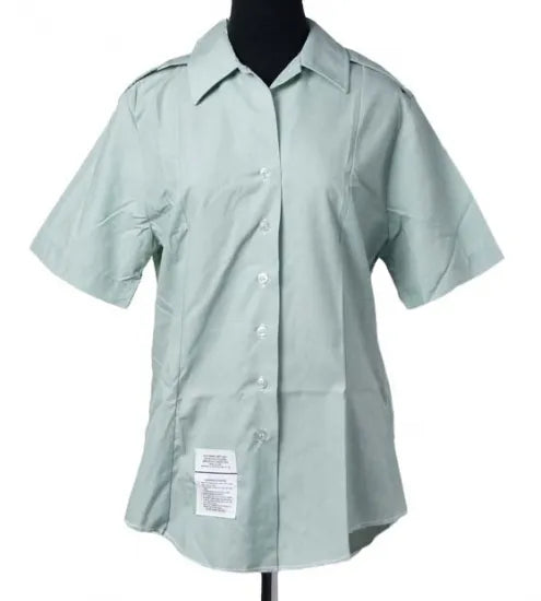 【レディース特価】アメリカ陸軍 U.S.ARMY レディース タックイン 半袖ドレスシャツ USED -