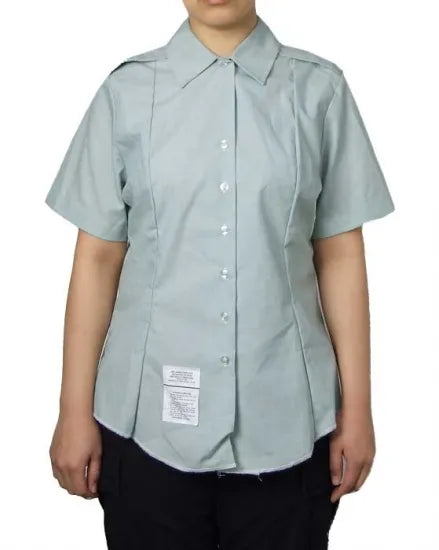 【レディース特価】アメリカ陸軍 U.S.ARMY レディース タックイン 半袖ドレスシャツ 新品 AMY-SS-LN-