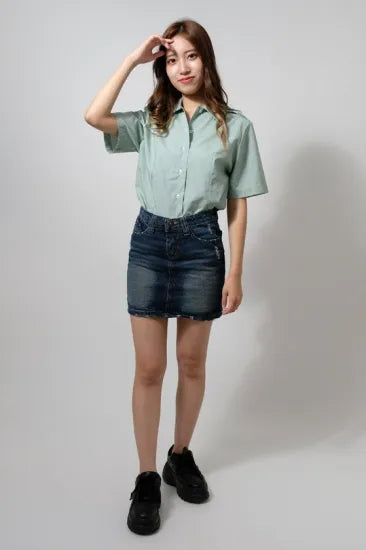 【レディース特価】アメリカ陸軍 U.S.ARMY レディース タックイン 半袖ドレスシャツ 新品 AMY-SS-LN-