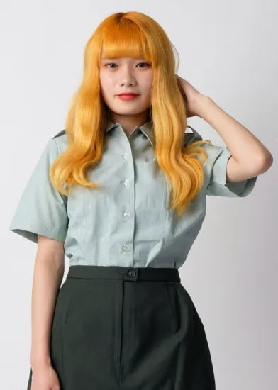 【レディース特価】アメリカ陸軍 U.S.ARMY レディース タックイン 半袖ドレスシャツ 新品 AMY-SS-LN-