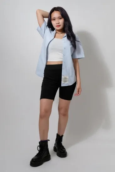 【レディース特価】アメリカ空軍 USAF レディース タックイン 半袖ドレスシャツ ニアニュー AF-SS-LN2-