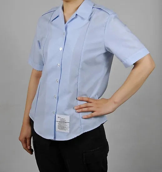 【レディース特価】アメリカ空軍 USAF レディース タックイン 半袖ドレスシャツ ニアニュー AF-SS-LN2-