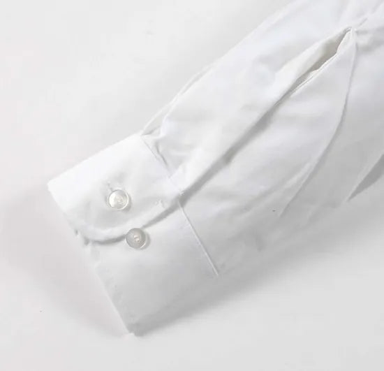 (11/22まで特価)アメリカ軍 U.S.ARMY ホワイト 長袖ドレスシャツ 新品 A61N-