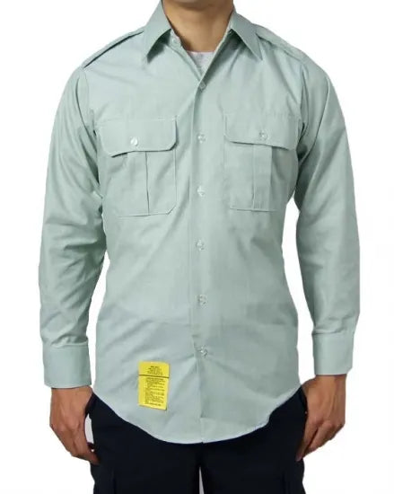 アメリカ陸軍 U.S.ARMY ライトグリーン 長袖ドレスシャツ 新品 AMY-LSN-