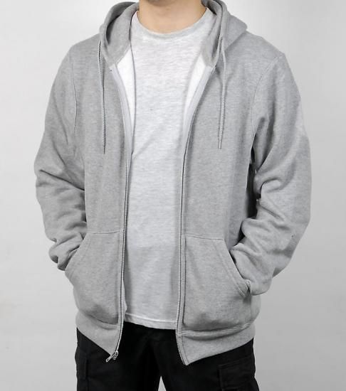 補正あり U.S. グレー SOFFE/ソフィー フロントジッパー フードスウェットシャツ 新品 USSW57N2-ZIP