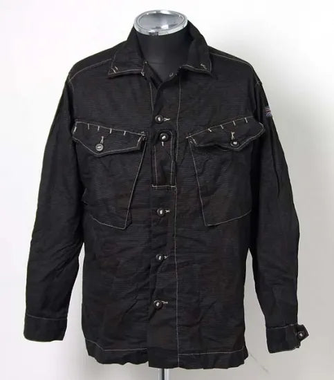 イギリス軍 DPM デザートカモ ブラック後染め ファティーグシャツ USED =