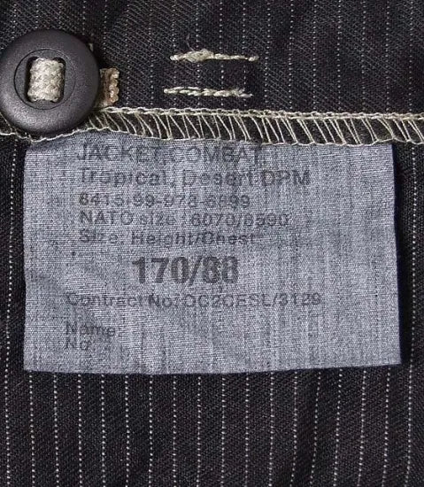 イギリス軍 DPM デザートカモ ブラック後染め ファティーグシャツ USED =