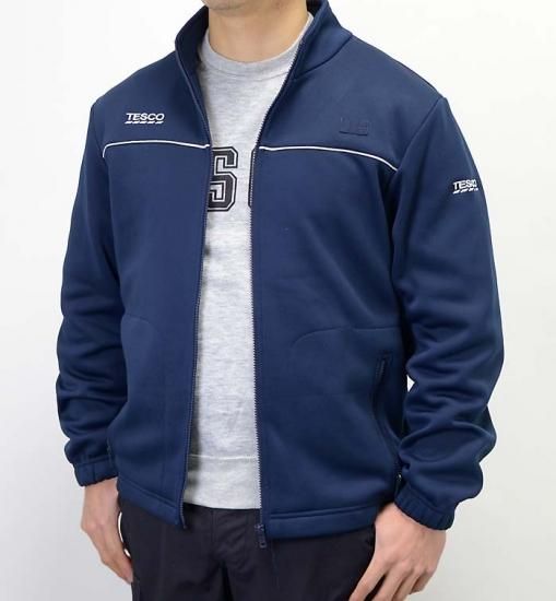 イギリス ネイビー Tesco スタッフジャケット USED