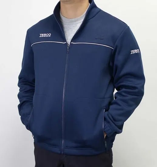 イギリス ネイビー Tesco スタッフジャケット USED