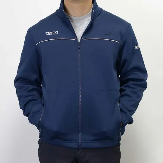イギリス ネイビー Tesco スタッフジャケット USED