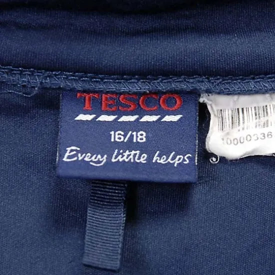 イギリス ネイビー Tesco スタッフジャケット USED