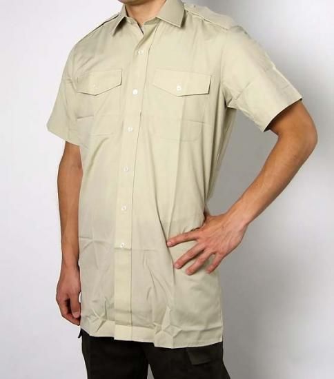 イギリス陸軍 ARMY ベージュ 半袖ドレスシャツ 新品 B15N-