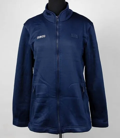 【レディース特価】イギリス ネイビー Tesco レディース スタッフジャケット USED