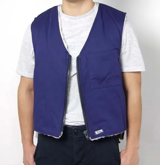 スモール特価 フランス DCN ネイビー VTN モコモコベスト 新品