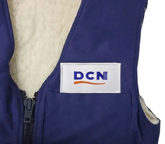 スモール特価 フランス DCN ネイビー VTN モコモコベスト 新品