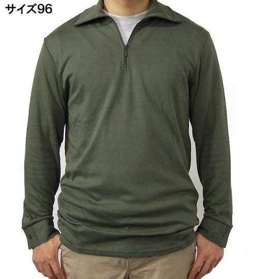 フランス軍 OD F-1 ハーフジップ コンバットシャツ 新品 F23N-