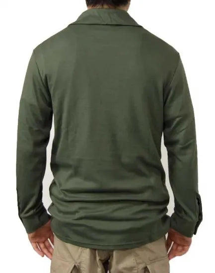 フランス軍 OD F-1 ハーフジップ コンバットシャツ 新品 F23N-