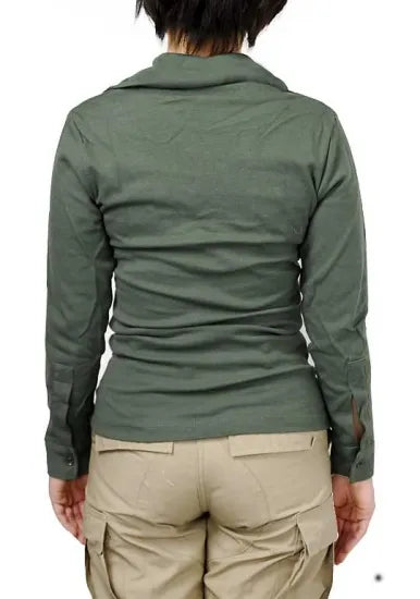 フランス軍 OD F-1 ハーフジップ コンバットシャツ 新品 F23N-