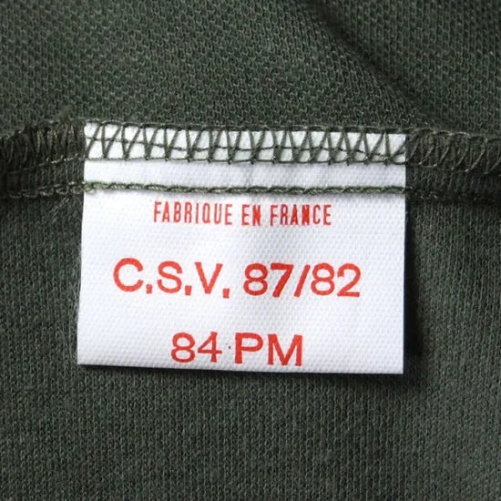 フランス軍 OD F-1 ハーフジップ コンバットシャツ 新品 F23N-
