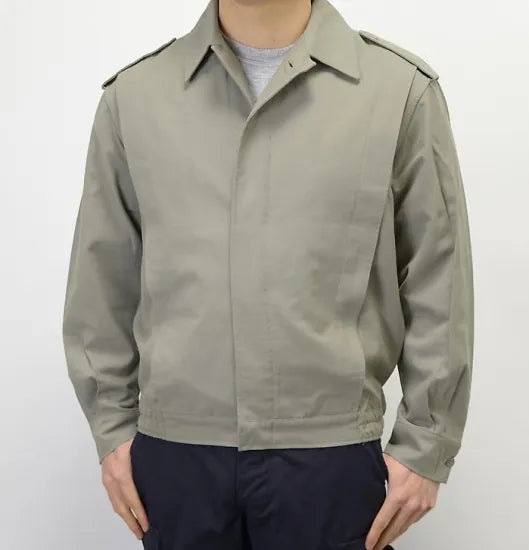 フランス空軍 ベージュグレー ショートウィンドジャケット USED F48U=