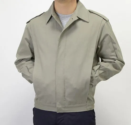 フランス空軍 ベージュグレー ショートウィンドジャケット USED F48U=