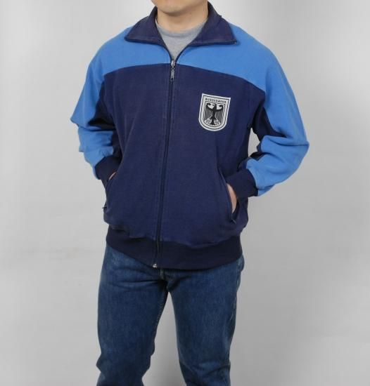 ドイツ軍 ネイビー/ライトブルー 前期型 フィジカルトレーニングジャケット USED G22U=