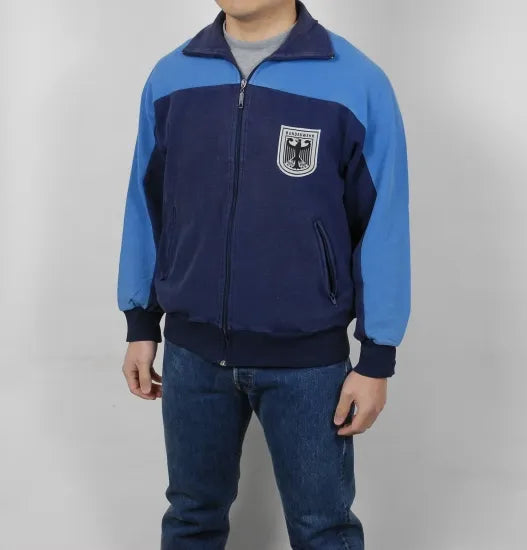 ドイツ軍 ネイビー/ライトブルー 前期型 フィジカルトレーニングジャケット USED G22U=