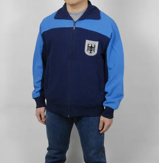 ドイツ軍 ネイビー/ライトブルー 前期型 フィジカルトレーニングジャケット USED G22U=