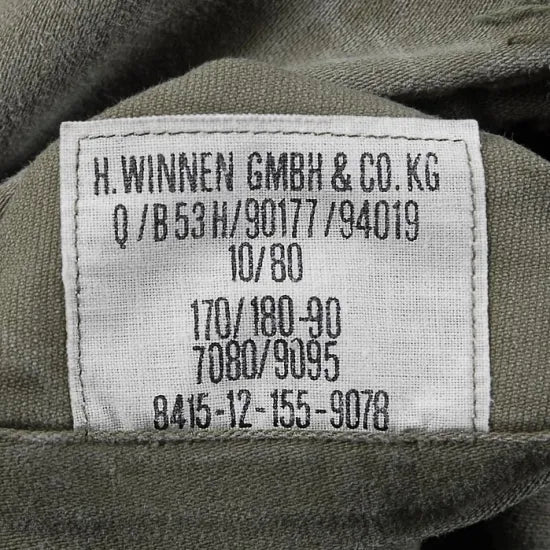 (10/18まで特価)ドイツ軍 ビンテージ 初期型 モールスキンジャケット USED G14U=