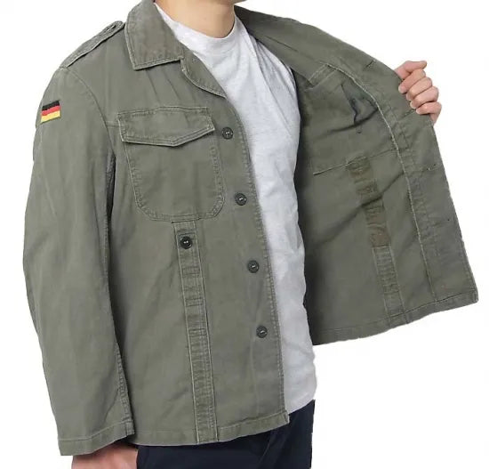 (10/18まで特価)ドイツ軍 ビンテージ 初期型 モールスキンジャケット USED G14U=