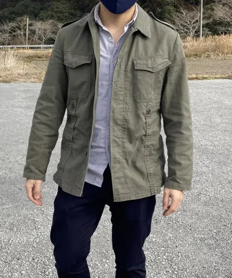 (10/18まで特価)ドイツ軍 ビンテージ 初期型 モールスキンジャケット USED G14U=