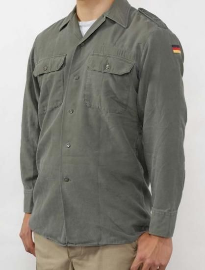 ドイツ軍 OD フィールドシャツ USED G12U-