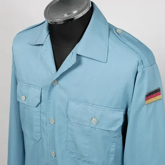 ドイツ軍 ブルー アラミド フィールドシャツ USED G15AU-