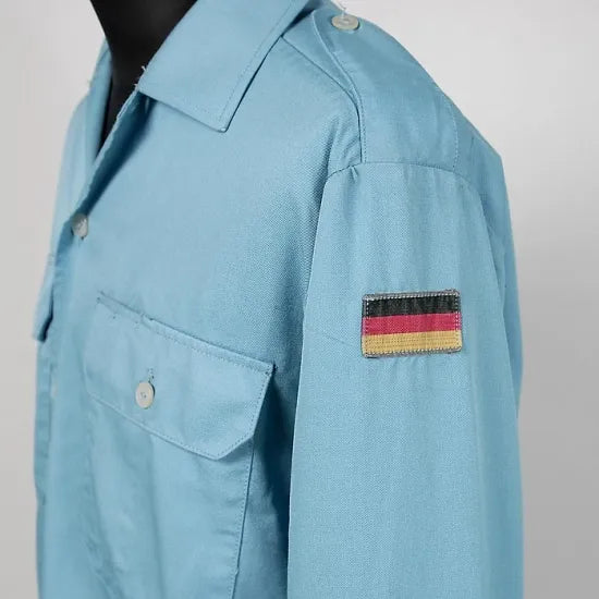 ドイツ軍 ブルー アラミド フィールドシャツ USED G15AU-