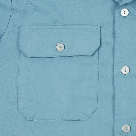 ドイツ軍 ブルー アラミド フィールドシャツ USED G15AU-