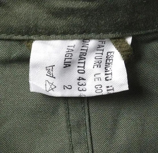 イタリア軍 OD フィールドシャツ USED E34U=