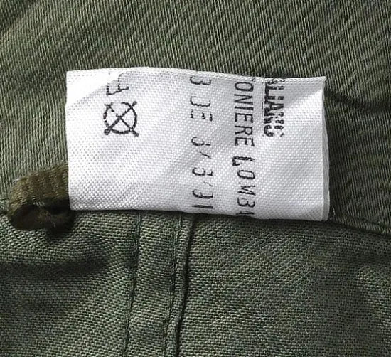イタリア軍 OD フィールドシャツ USED E34U=