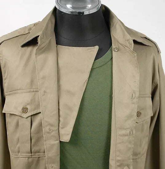 【スモール特価】イタリア軍 カーキ フィールドシャツ 新品 E43N-SB-